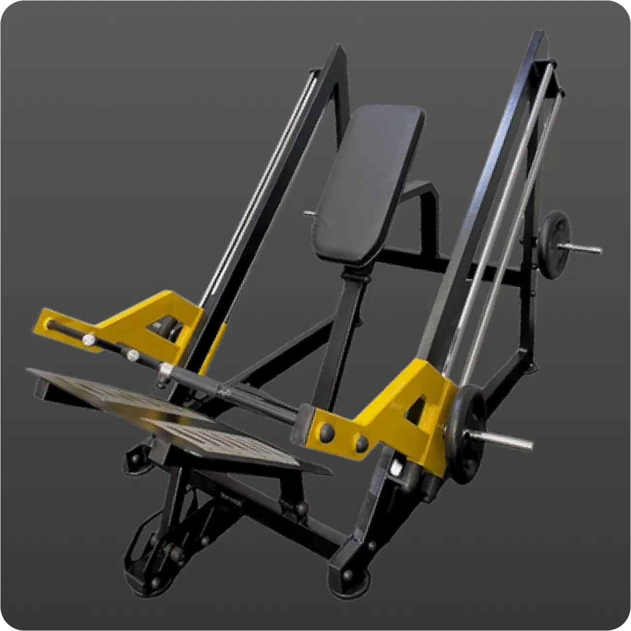 Máquina de Remada 45 Guiada Hot Row